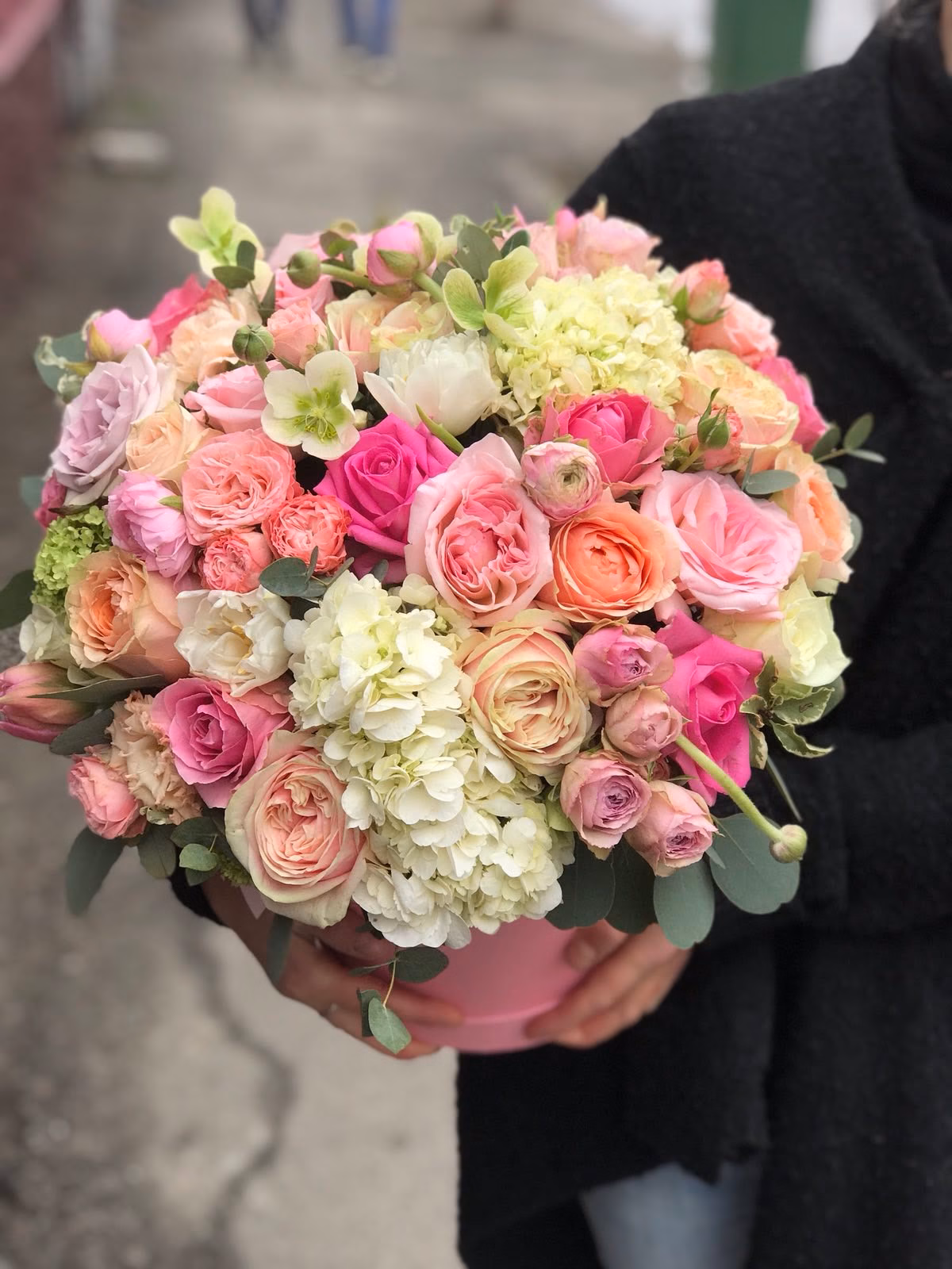 Hat Box - Floral Mix Light "L"