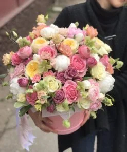 Hat Box - Floral Mix Light "L"