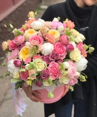 Hat Box - Floral Mix Light "L"