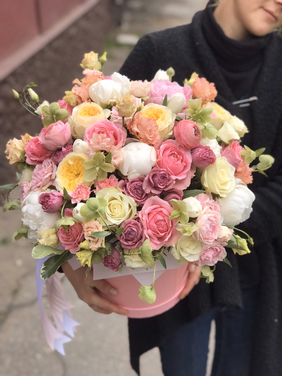 Hat Box - Floral Mix Light "L"