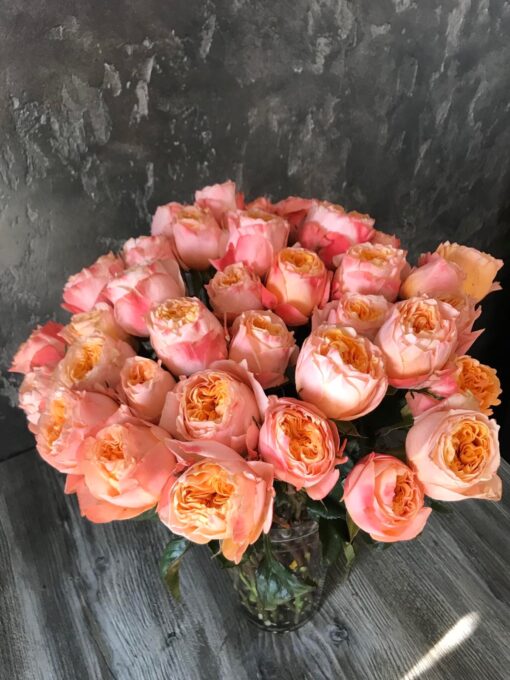 Букет з 25 піоноподібних троянд "Image"