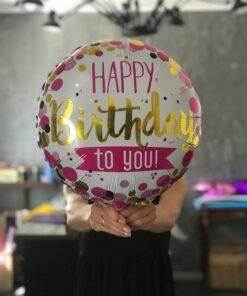 Фольгована куля "Happy Birthday to you"