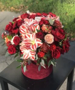 Hat Box - Floral Mix Dark "L+"