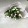Букет из 15 или 25 розовых тюльпанов