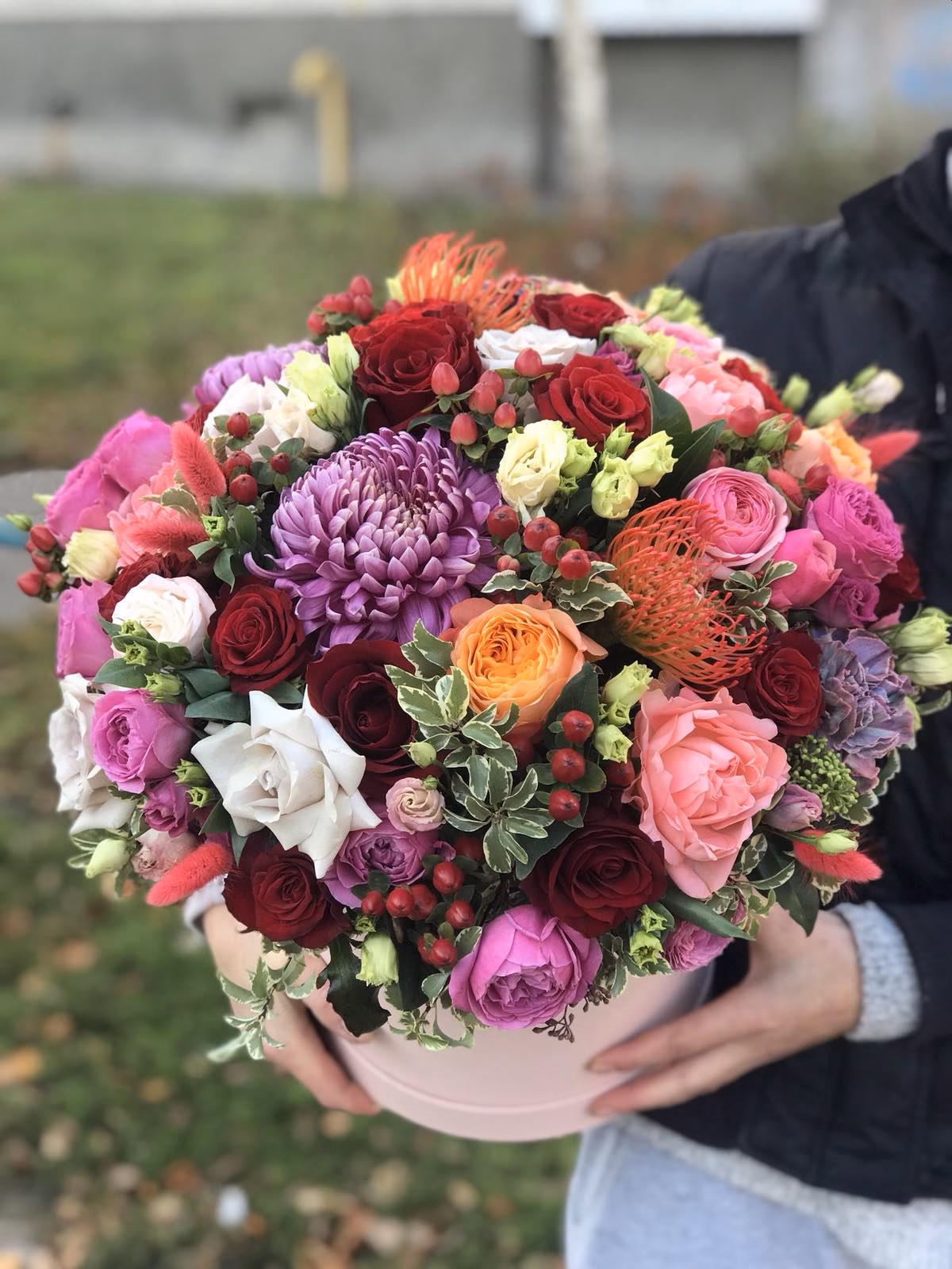 Hat Box - Floral Mix Dark "М+" - Зображення 3