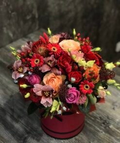 Hat Box - Floral Mix Dark "M"