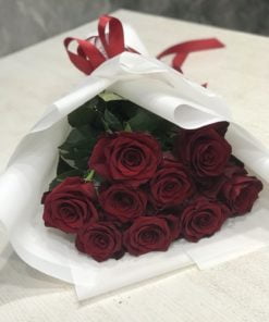 Букет 9 красных роз 