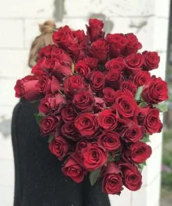 Alternative view of Букет з 15 червоних троянд "Explorer" Еквадор 70 см