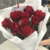 Букет з 9 червоних троянд 