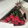 Букет из 9 красных роз Престиж 80 см