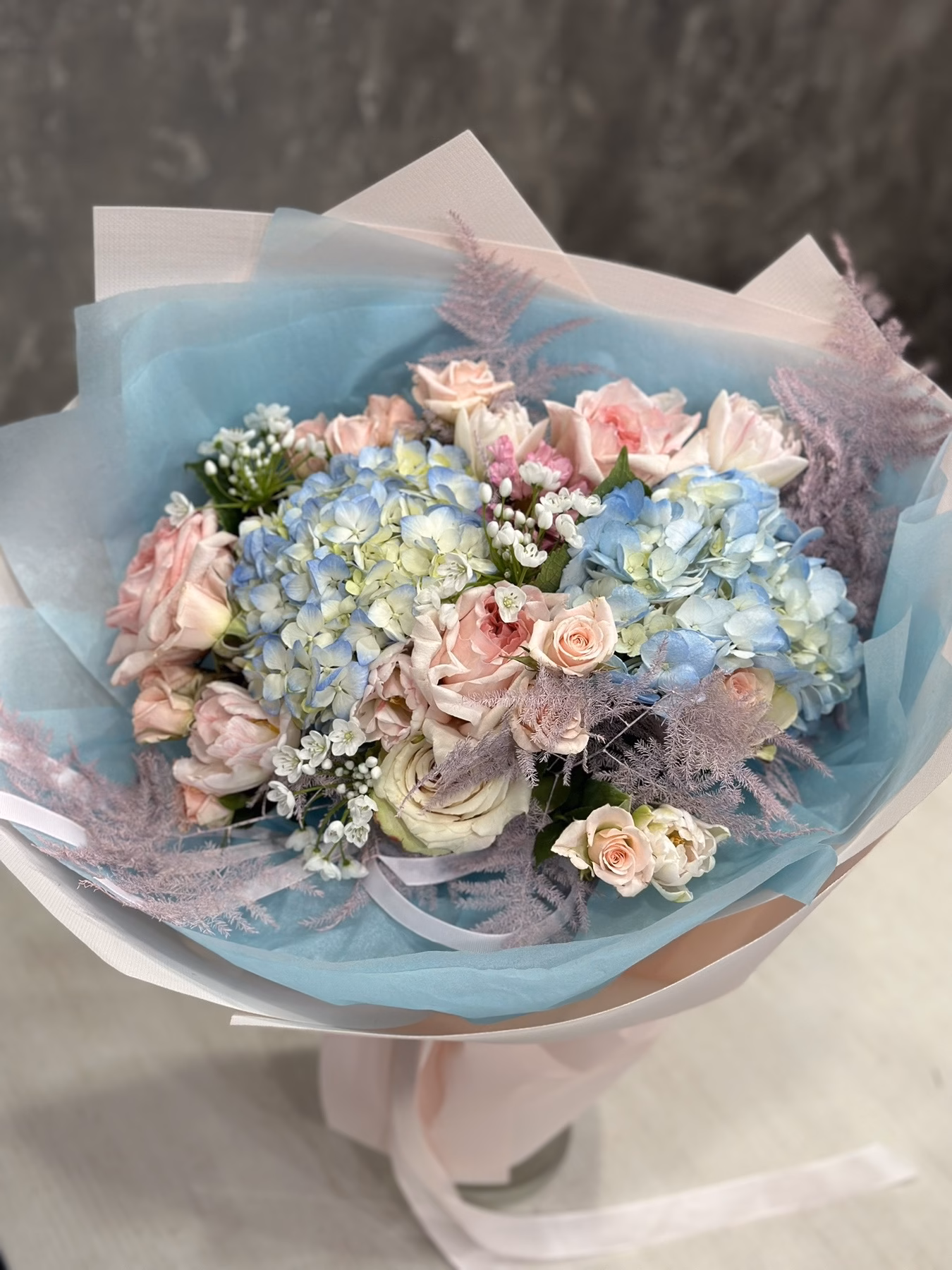 Букет - "Blue&Pink"