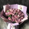 Букет из 25 сиреневых роз 
