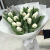 Букет з 15 білих тюльпанів 