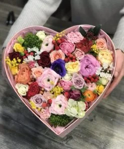 Heart of Love XL - Flower Rainbow