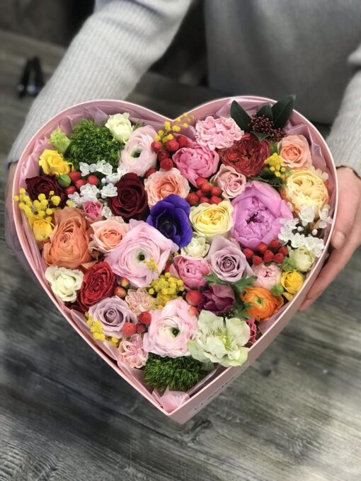 Heart of Love XL - Flower Rainbow