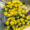 Букет из 15 или 25 Желтых Пионовидных тюльпанов