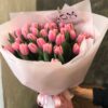 Букет з 35 рожевих Тюльпана
