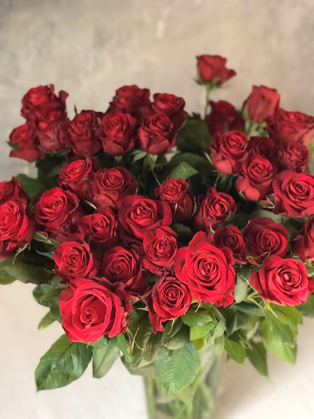Букет из 39 красной розы "Red Naomi" 60 см