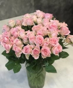 Букет из 51 розовой розы 