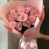 Букет из 15 или 25 розовых роз 