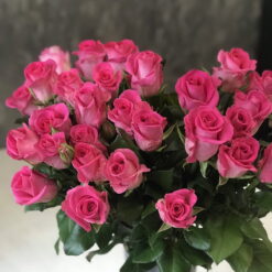 Букет из 15 или 25 розовых роз