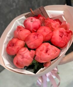 Букет з 7 Півоній "Coral Sharm"