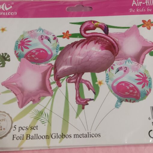 5 повітряних куль "Flamingo Party"