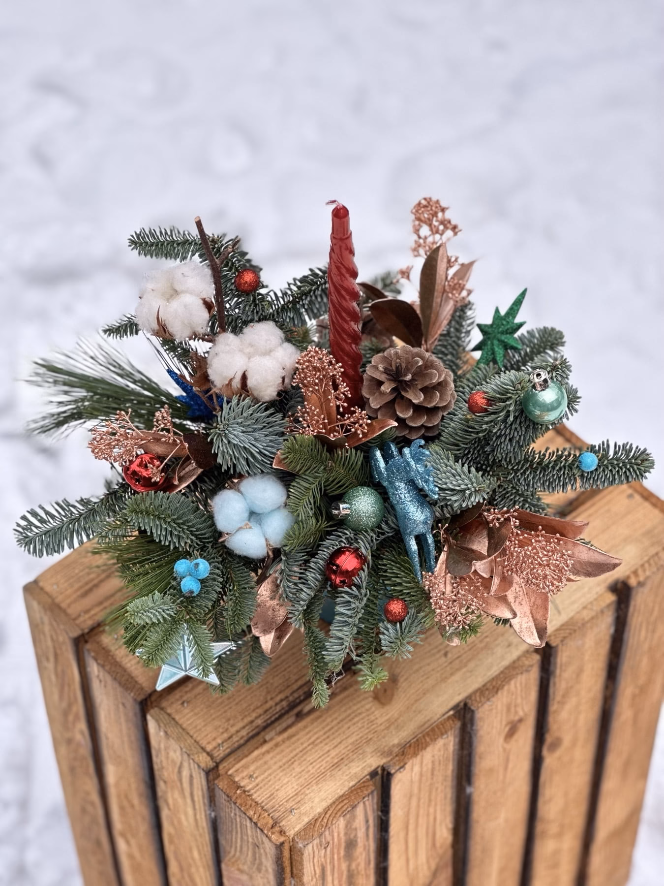 Winter Basket "Blue"