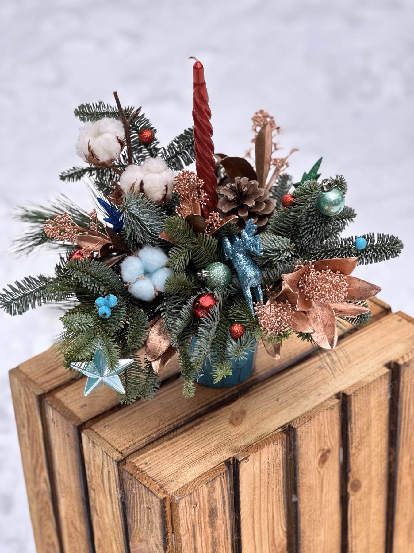 Winter Basket "Blue"