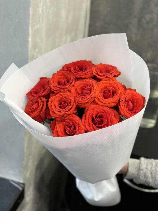 Букет з 11 червоних троянд "Nina" Еквадор