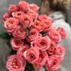 Букет з 21 піоноподібної троянди 