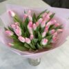 Букет з 35 рожевих тюльпанів