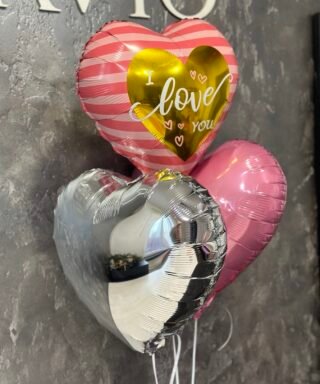 Набір повітряних куль "I love you" - pink