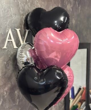 Набір повітряних куль "Black and Pink"