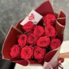 Букет з 11 червоних троянд 