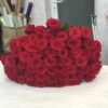 Букет з 55 червоних троянд 
