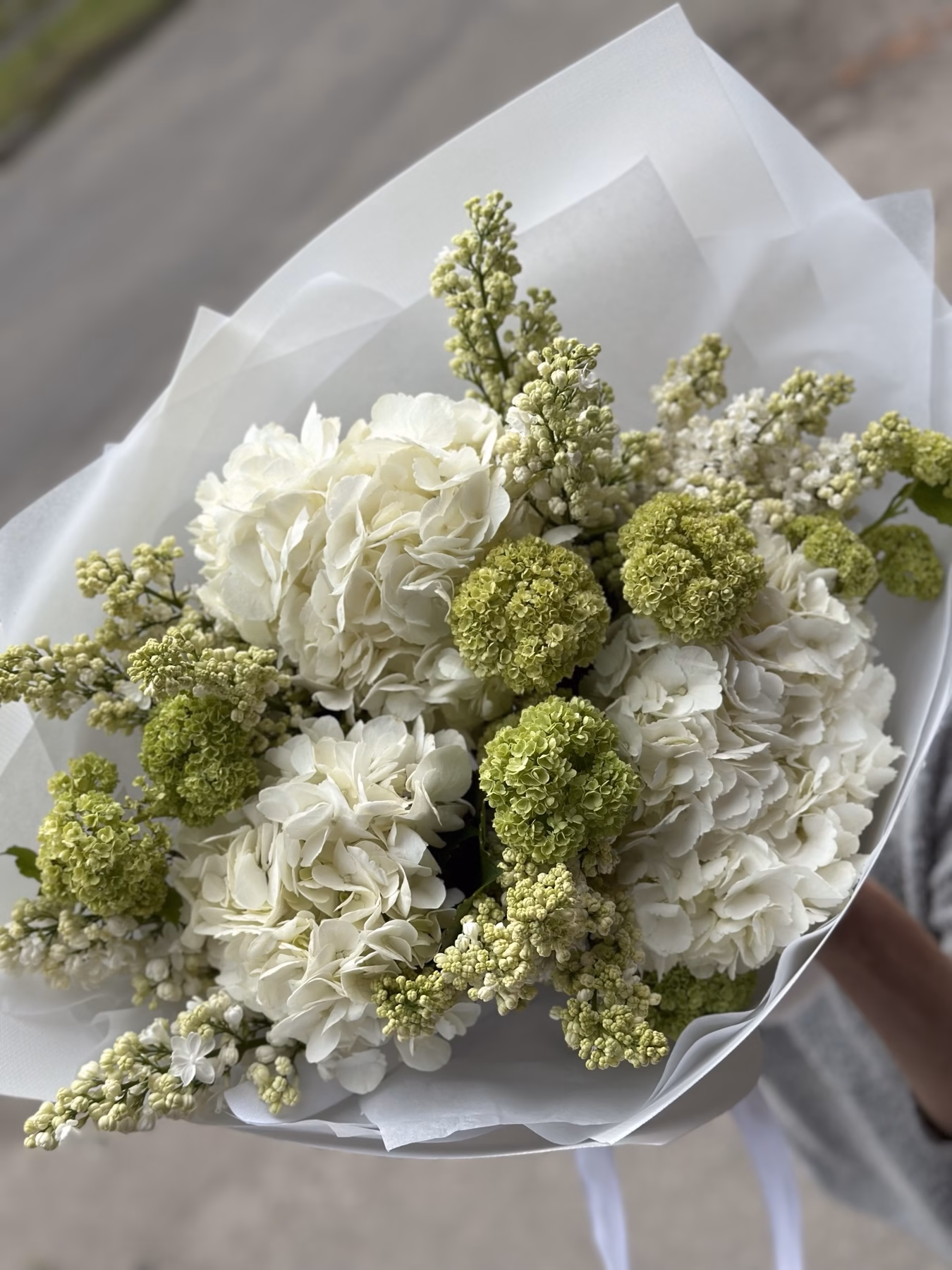 Букет "White & Green"
