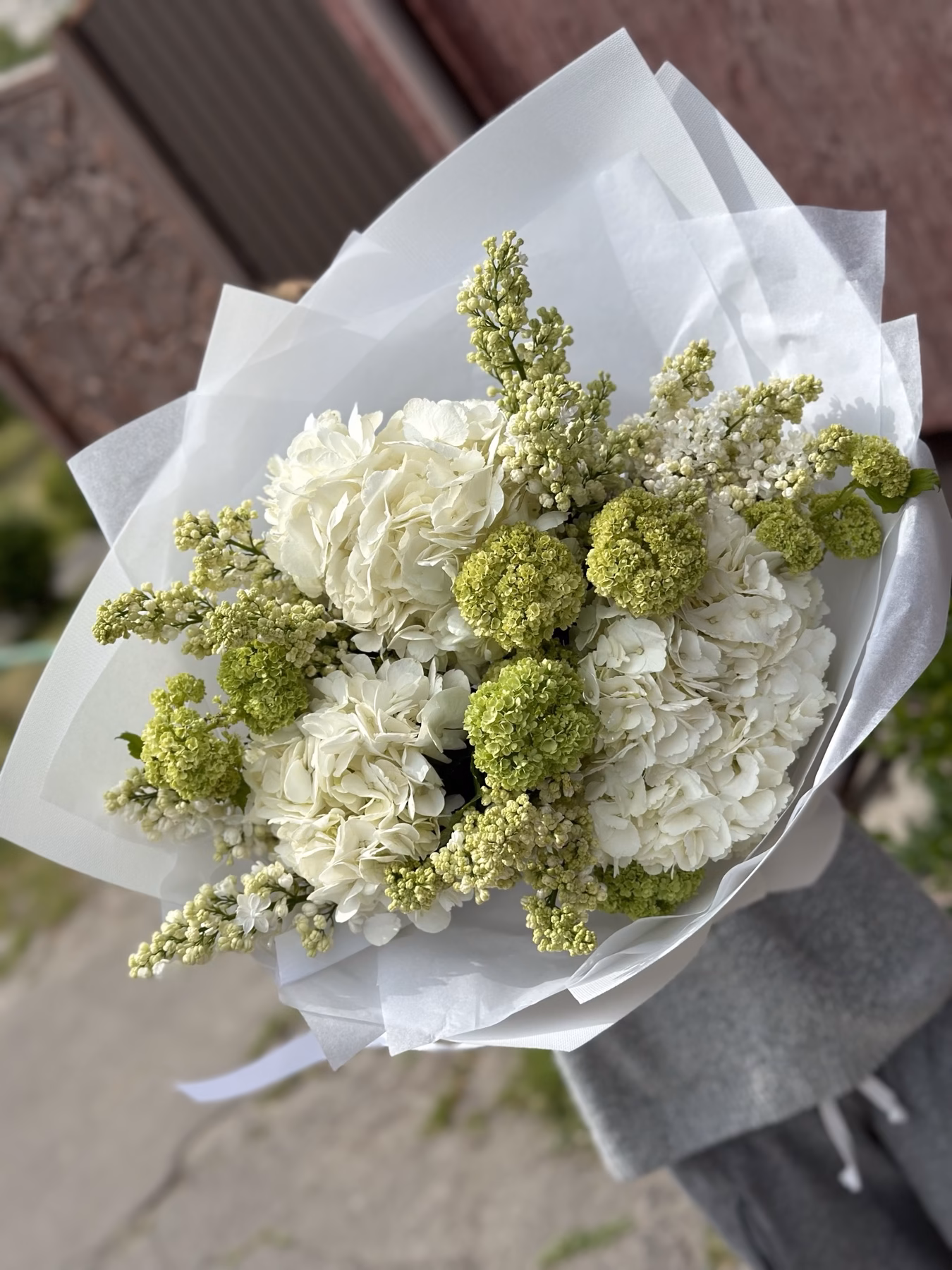 Букет "White & Green"