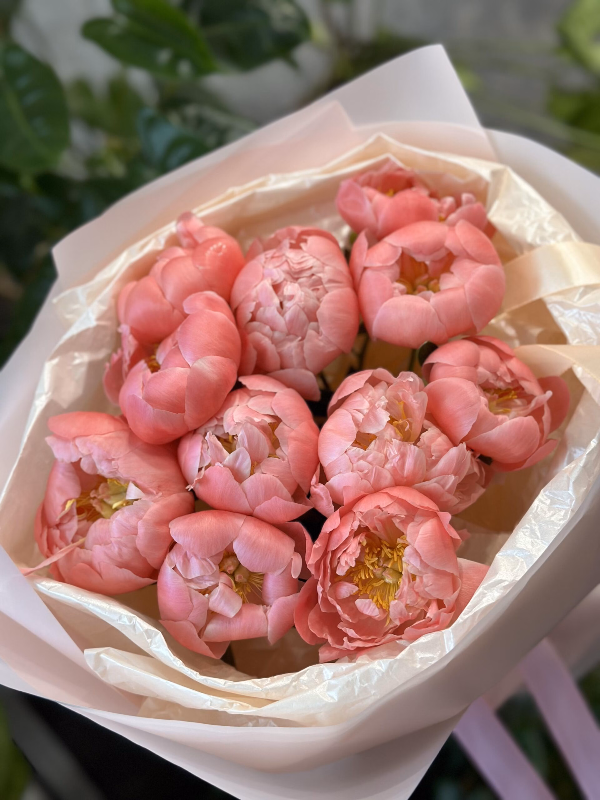 Букет з 11 півоній "Pink Hawai"