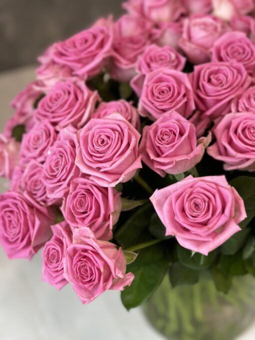 Букет з 19 або 39 рожевих троянд "Aqua" 40 см
