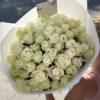Букет з 51 білої троянди Аваланч 60 см