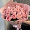 Букет з 15 піоноподібних троянд 