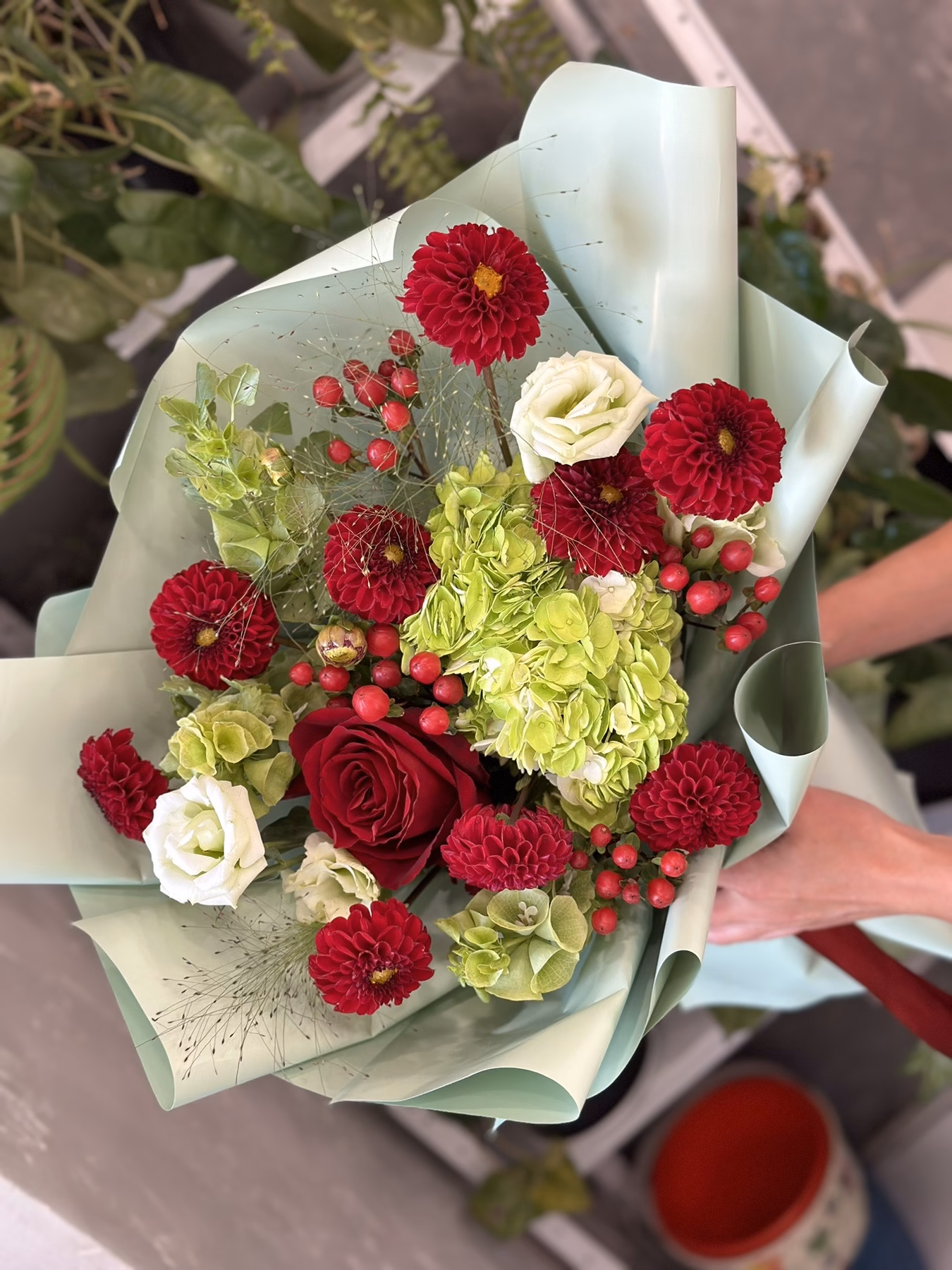 Букет «Green&Red»