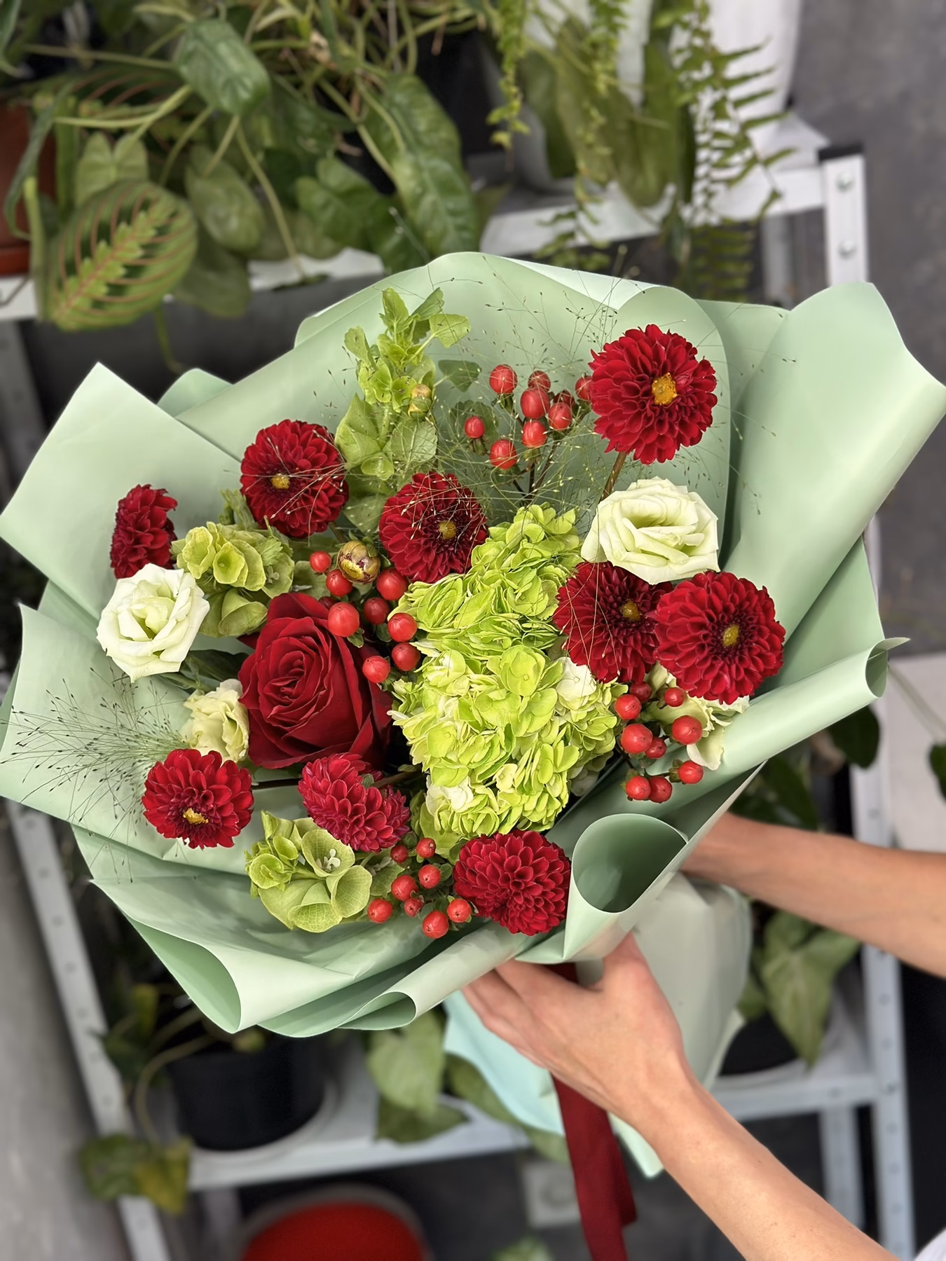 Букет «Green&Red»