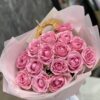 Букет з 15 або 25 рожевих троянд 
