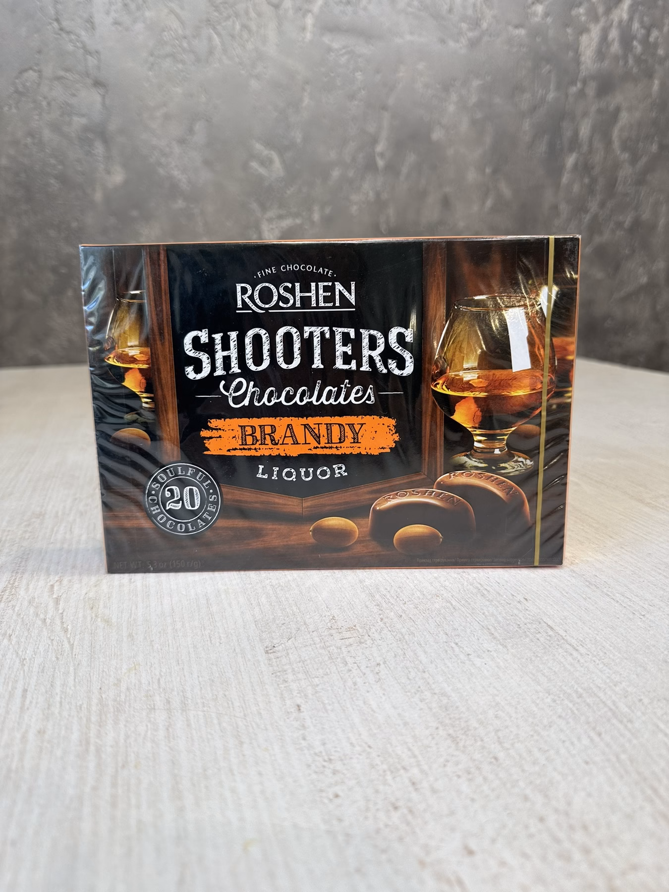 Цукерки «Roshen Shooters» з бренді-лікером