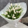 Букет 25 білих тюльпанів