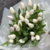 Букет 25 білих тюльпанів