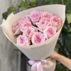 “VIP Parfume” Букет з 11 піоноподібних троянд "Pink O'Hara"