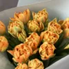 Букет з 15 піоноподібних тюльпанів “Orca”